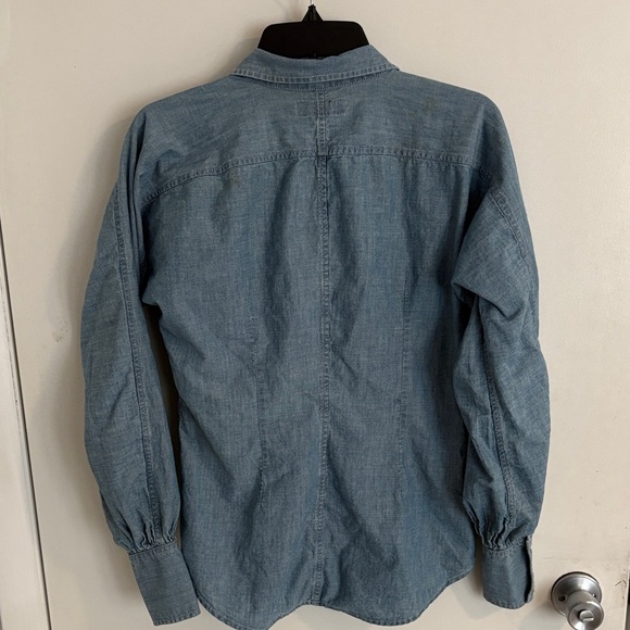 Ralph Lauren Button-Up Shirt with Tie on Front - Picture 3 of 7